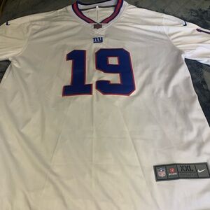 NFL White Jersey with Blue Accents